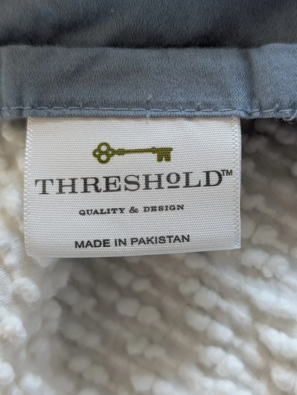 Threshold King Blue Cotton Flat & Fitted Sheet Cooling Breathable